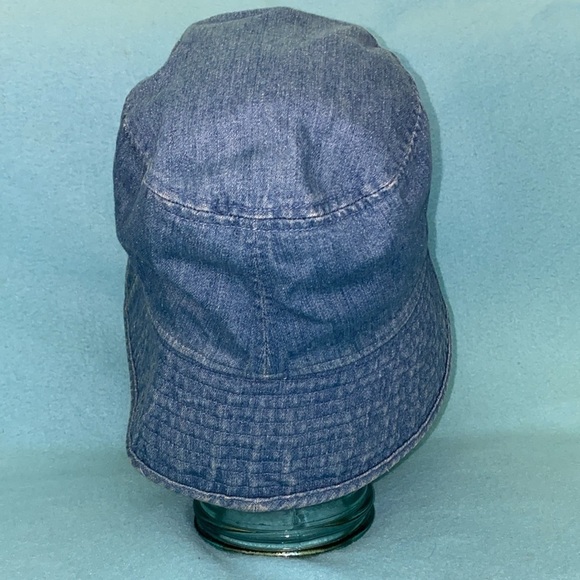 Bucket beach hat denim cotton elastic headband inside size OS - Picture 3 of 6